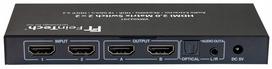 HDMI matrica FeinTech VMS02201 2x2 su 4K HDR ir SPDIF garso ekstraktoriumi