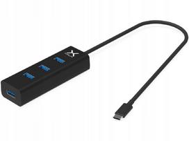 USB šakotuvas KRUX KRX0102, 4 x USB 3.0, USB-C