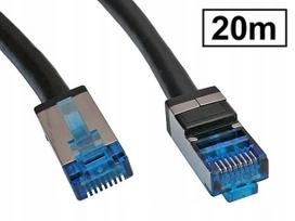 Lauko tinklo kabelis RJ45-RJ45, Cat.6A, S/FTP, 20 m, juodas
