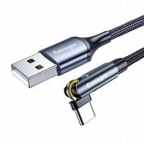 Įkrovimo laidas Essager 3in1, USB-A į USB-C, Lightning, Micro, 15W, 1 m