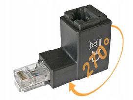 Tinklo adapteris DELOCK RJ45, kampinis, Cat.6 UTP, 270°