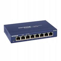 Tinklo jungiklis Netgear GS108GE, 8 portų, gigabitinis, metalinis korpusas