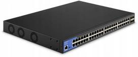 Komutatorius Linksys LGS352MPC-EU, 48x Gb PoE+, 740W, 4x SFP+ 10Gb, montuojamas į stelažą