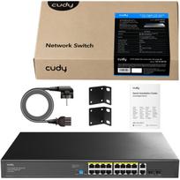 Tinklo jungiklis Cudy GS1018PS2, 18 PoE prievadai, 200W, 2 SFP uplink