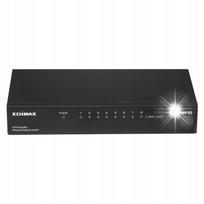 Tinklo jungiklis Edimax GS-1008E, 8 portų, gigabitinis, metalinis korpusas