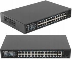 Tinklo jungiklis 24 jungčių, PoE+, 1GB, 2 SFP, 19" rack, Cali, 360W, IP20