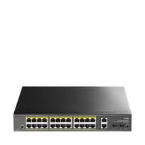 Tinklo jungiklis Cudy 24 portų, Gigabit, PoE+, 2 uplink, 2 SFP, GS1026PS2