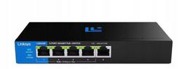 Tinklo jungiklis Linksys LGS105P, 5 jungtys, Gigabit, 10Gbps