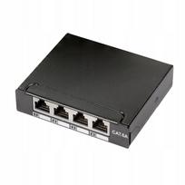 Tinklo skydelis LogiLink Cat.6A, 4 jungtys, RJ45, 10GbE, ekranizuotas