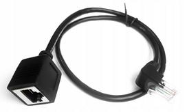 Kampinis RJ45 tinklo kabelis 0,5 m, kat. 5e UTP, vyr. - mot.