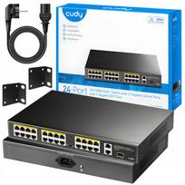 Tinklo jungiklis Cudy FS1026PS1, 27 PoE+ prievadai, 300W, SFP 1Gb uplink