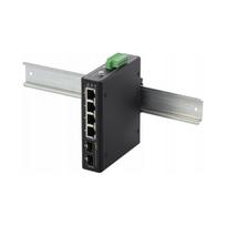 Pramoninis jungiklis Pulsar ISFG64-BT, 4x Gbit PoE 802.3bt, 2x SFP, montuojamas ant DIN bėgelio