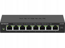 Tinklo jungiklis NETGEAR GS308E-400EUS, 8 gigabitiniai valdomi prievadai