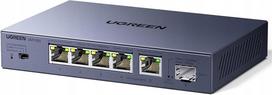 Tinklo jungiklis UGREEN, 5x 2,5G LAN, 1x 10G SFP+ Ethernet, NAS