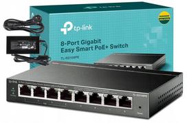 Komutatorius TP-LINK TL-SG108PE, 8x Gigabit, 4x PoE+
