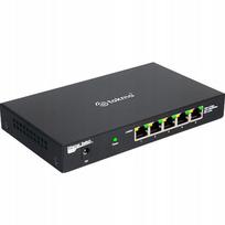 Tinklo jungiklis 2.5G, tylus, 5 portų, be ventiliatoriaus, 2500Mbps