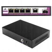 Tinklo jungiklis 5 jungčių RJ45 2.5G ir 1 SFP 10G SP-SGT105S su LED