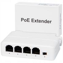 PoE tinklo plėstuvas 4 kameroms, 1xPoE IN, 3xPoE OUT