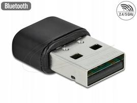 USB „Bluetooth 4.2“ adapteris su dviejų juostų WLAN ac/a/b/g/n, 433Mbps, Delock 61000