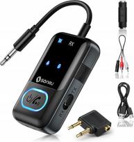 Belaidis Bluetooth 5.3 siųstuvas-imtuvas SONRU su LED ekranu
