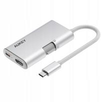 USB-C šakotuvas TravelDok UH-CUH01, 3 viename, USB-A, HDMI 4K, 100W, 5Gb/s