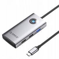 USB šakotuvas Orico, 2x USB-A 2.0, HDMI 4K, PD 60W, 5Gbps