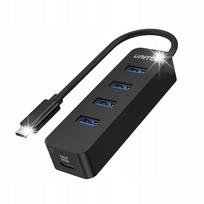 USB-C šakotuvas Unitek H1117B, 4x USB-A 3.1, aktyvus, 10 W