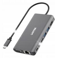 USB-C hubas Unitek D1019B 8-in-1, 100W Power Delivery, 3.1