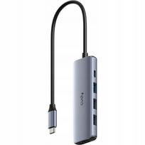 USB-C šakotuvas CUDY UH405, 5-in-1, su 4K HDMI