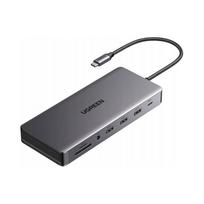 Doko stotelė UGREEN USB-C su 4x USB, HDMI, DisplayPort, RJ45, SD, TF, 100W