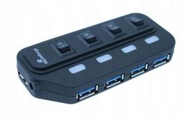 USB šakotuvas MediaRange 4 lizdų, USB-A 3.0 (MRCS505)