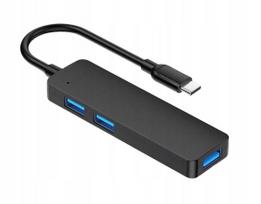 USB-C šakotuvas 5in1 su SD ir TF kortelių skaitytuvu