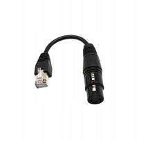 Adapteris XLR 3 pin moteriškas į RJ45 kištukas, 15 cm