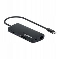 USB-C į HDMI adapteris MANHATTAN 152372, 3 USB-A jungtys
