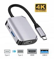 Adapteris USB 3.1 į HDMI, USB 3.0 ir USB-C, v.2022