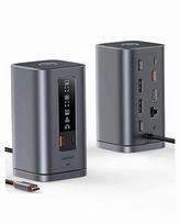 USB-C stotelė 11 viename, 3 monitoriams, 4K HDMI, DP, nešiojamam kompiuteriui