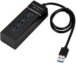USB 3.0 šakotuvas, 4 lizdai, su LED apšvietimu