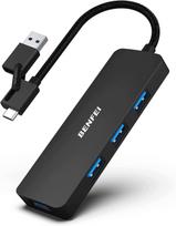 USB-C / USB 3.0 šakotuvas su 4 jungtimis ir greitu įkrovimu, tinkamas MacBook ir nešiojamiems kompiuteriams