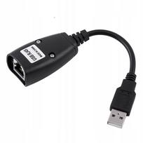 4 jungčių USB 2.0 į RJ45 Ethernet tinklo šakotuvas 4J