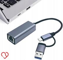 Tinklo adapteris Type-C / USB 3.0 į Ethernet RJ45, Gigabit LAN