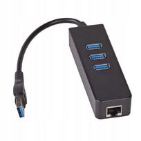 USB šakotuvas su LAN 3.0, Akyga, nešiojamiesiems kompiuteriams
