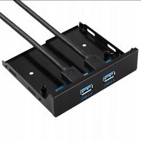 USB 3.0 priekinis skydelis, 3.5", 2 jungtys