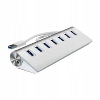 Nešiojamas USB šakotuvas su 7 lizdais, greitas duomenų perdavimas