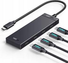 USB-C šakotuvas, 4 jungtys, 10Gb/s, tinkamas iPhone 15, MacBook