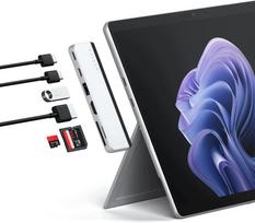 USB-C 6in1 daugiafunkcis hubas su USB4, 6K HDMI, SD kortelių skaitytuvu