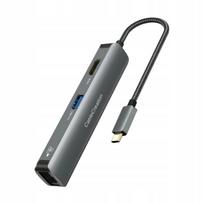 USB šakotuvas CableCreation, 5 jungtys, 5in1 adapteris MacBook, RJ