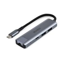USB-C ir Gigabit Ethernet šakotuvas LINDY USB 3.2 Gen 2