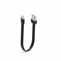 USB-C į USB-A plokščias laidas 20 cm, 120W greitas įkrovimas