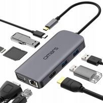 USB šakotuvas Omars OM9EUVC, 9 jungtys