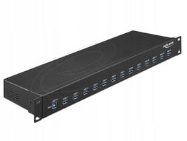 USB šakotuvas Delock 64039, 19" rack, 13x USB 3.1 Gen 1 type A